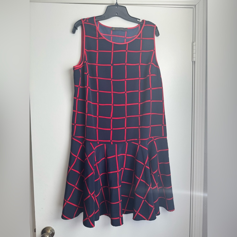 The Limited Outback Red Flounce Hem Dress